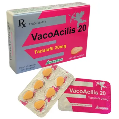 Thuốc giãn cơ và tăng trương lực cơ VACOACILIS 20 (Hộp 1 vỉ x 6 viên)